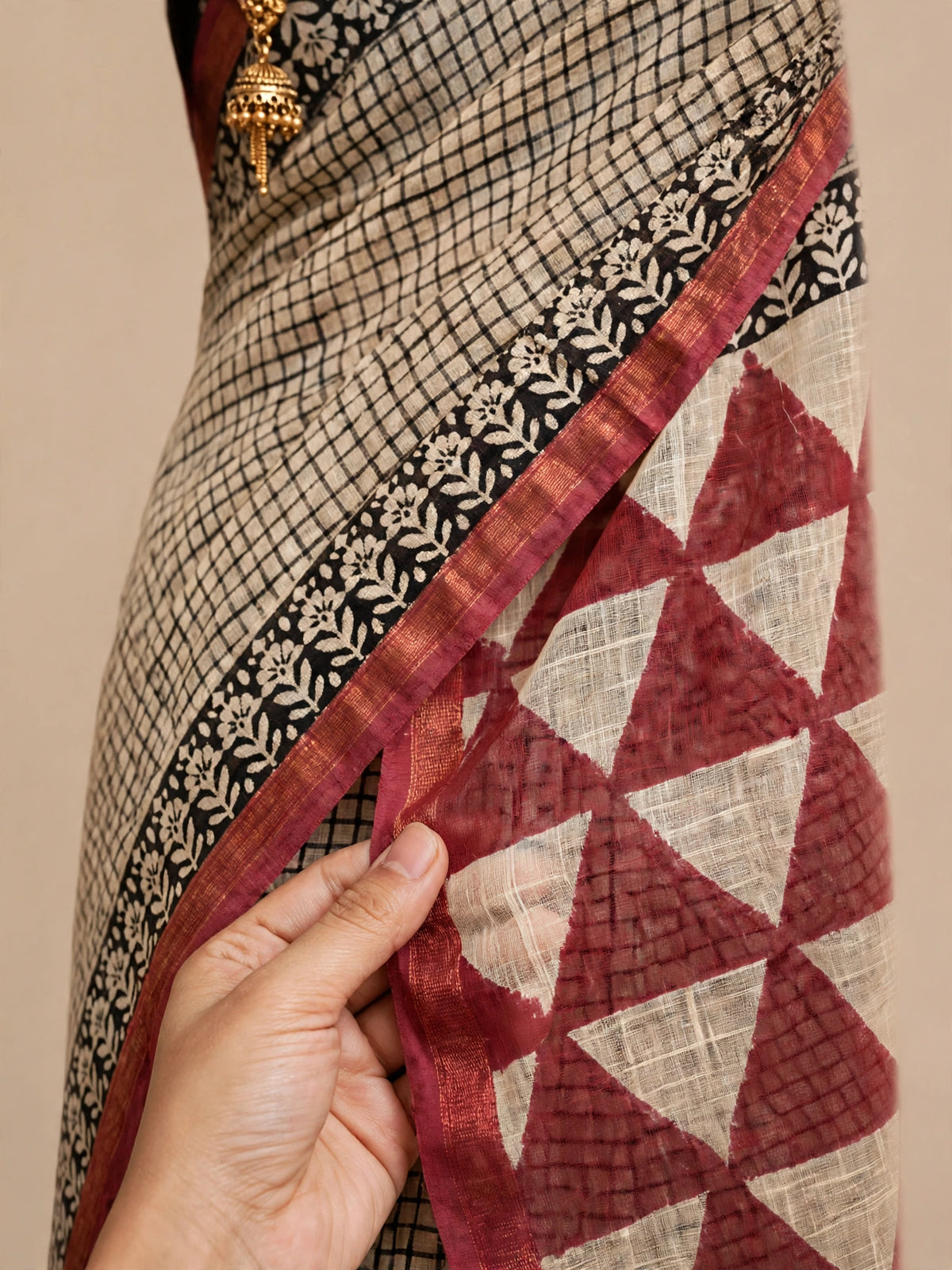 Kota Dhoria Handblock Sarees