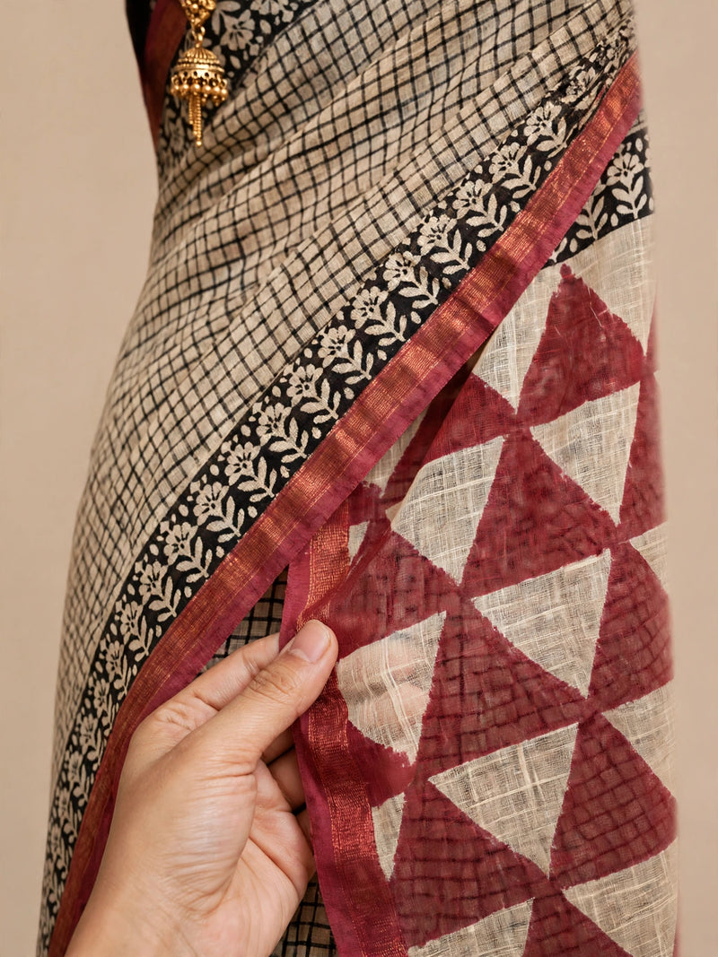 Kota Dhoria Handblock Sarees