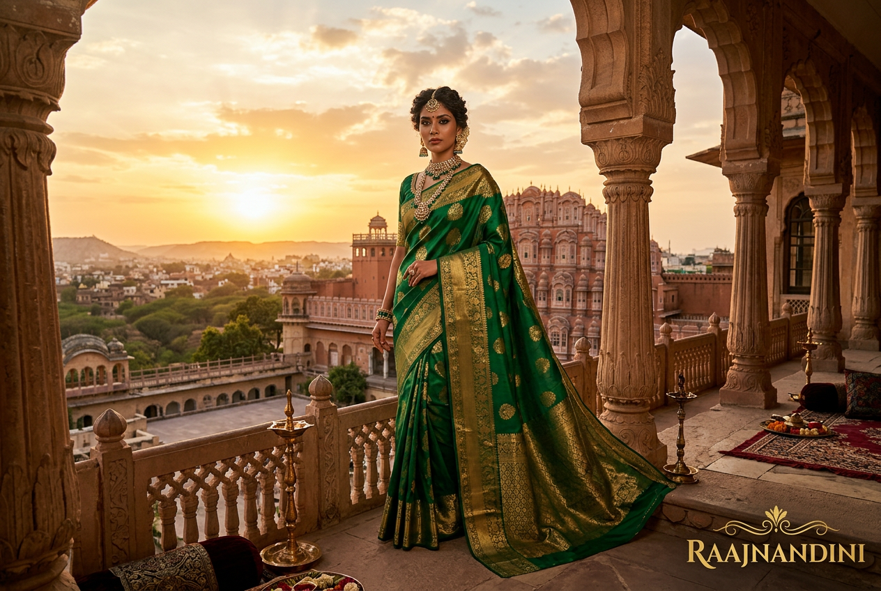 Kanjivaram Sunset Banner